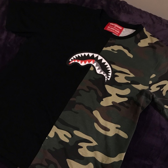 Sprayground Shirts Sprayground Ground Tee Bape Design Poshmark